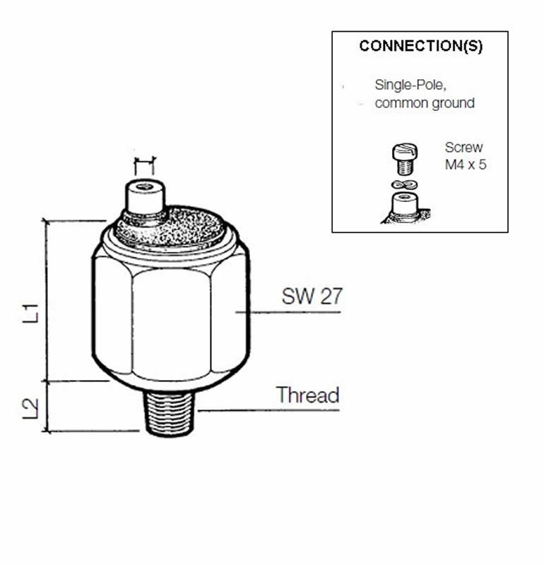 VDO Pressure switch 50 Bar